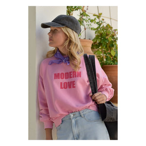Marlot Paris - Romy Modern Love Organic Cotton Sweatshirt - Women's Collection | Pink