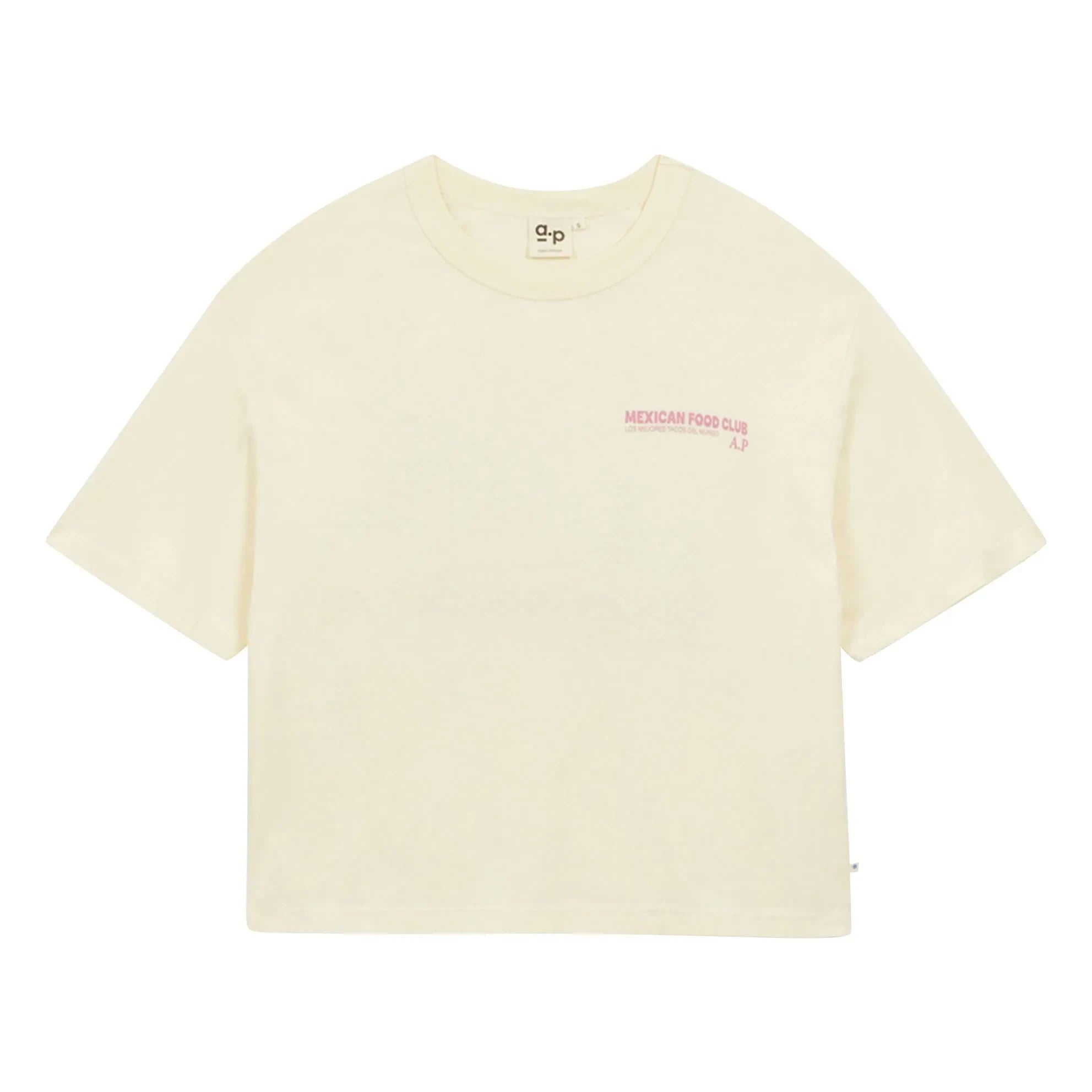 a.p - Mexican Cuisine Organic Cotton T-Shirt | Ivory