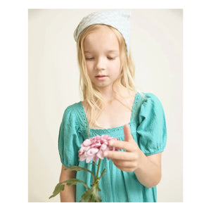Búho - Gingham Seersucker Bandana | Aqua