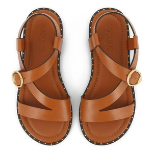 Socque Paris - Hydra Deri Sandalet | Camel