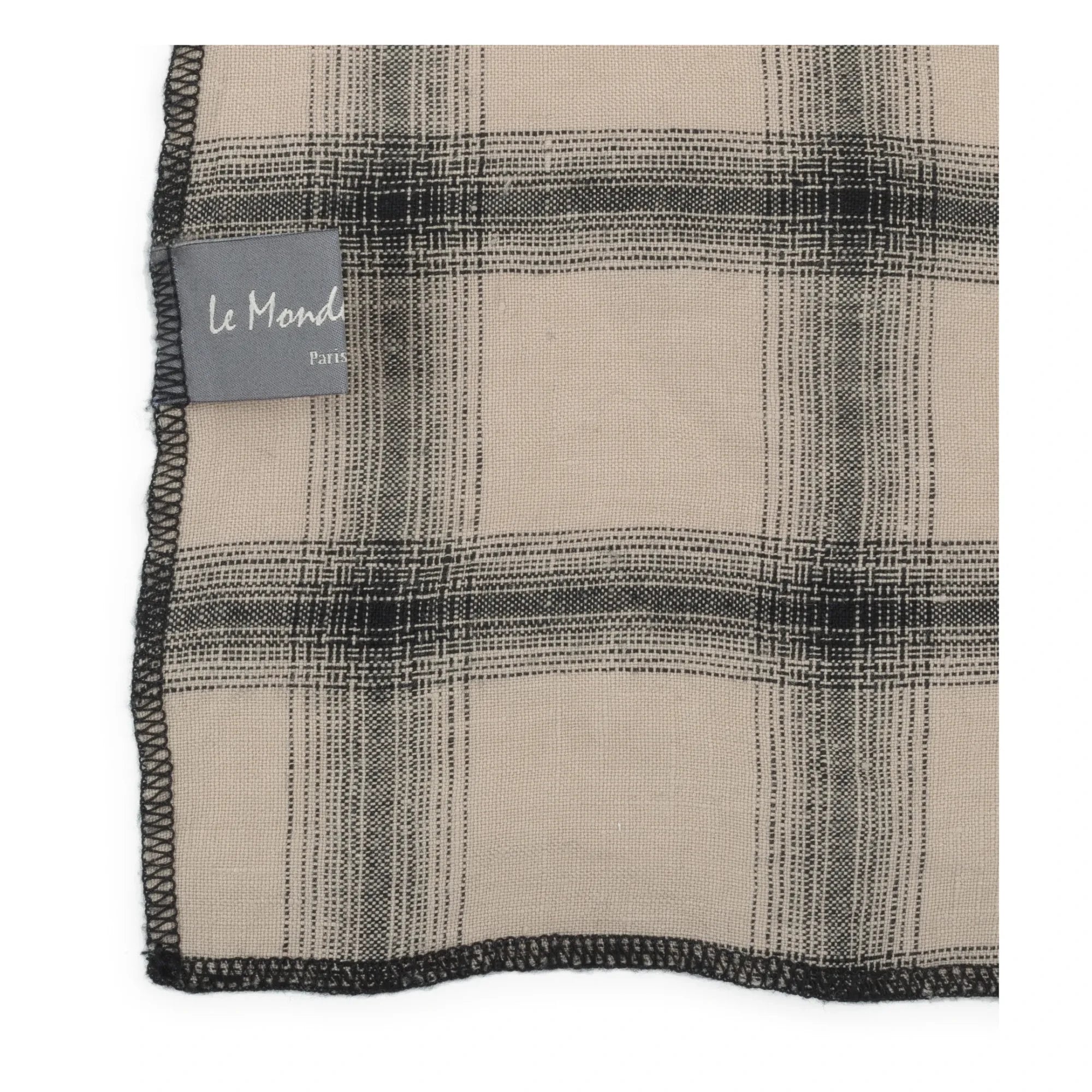 Le Monde Sauvage - Highlands Gewaschener Leinenkissenbezug | Beige Rosa