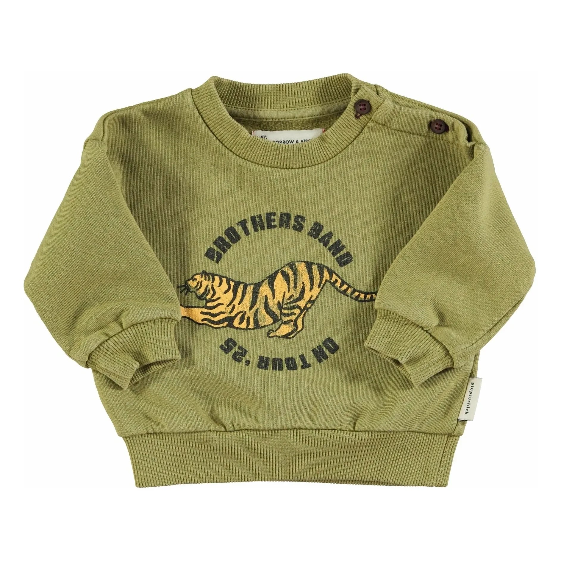 Piupiuchick - Tiger Sweat Organik Pamuk | Zeytin