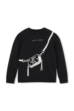Çocuklar için pamuklu kapüşonlu sweatshirt
