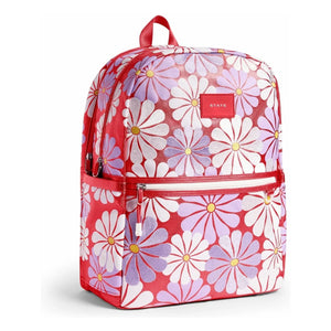 State Bags - Kane Rucksack mit zwei Taschen und Blumenmuster Ruby | Koralle