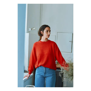 Poudre Organic - Der Rote Bio-Baumwollpullover | Rot