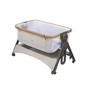 Bababing Bedside And Travel Cot - Beige-Bedside Cribs-Beige- | Natural Baby Shower
