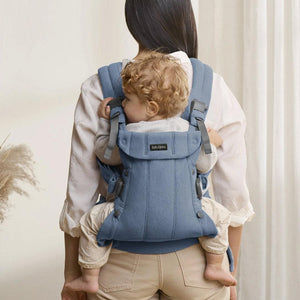 BabyBjorn Harmony Woven Melange - Blue-Baby Carriers-Blue-One Size | Natural Baby Shower
