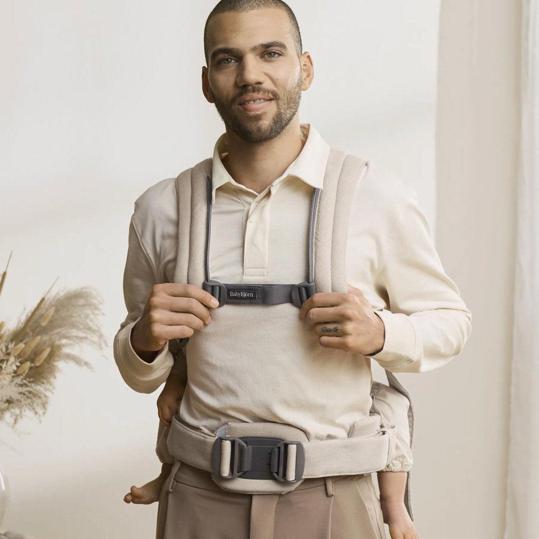 BabyBjorn Harmony Woven Melange - Light Beige-Baby Carriers-Light Beige-One Size | Natural Baby Shower
