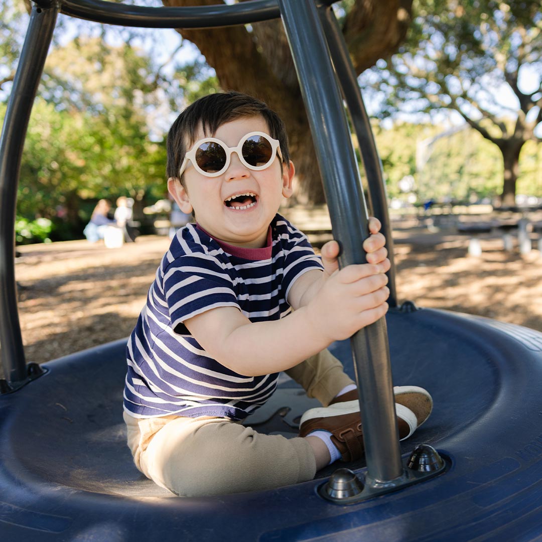 Babiators Original Euro Round Sunglasses - Sweet Cream-Sunglasses-Sweet Cream-0-2y (Junior) | Natural Baby Shower