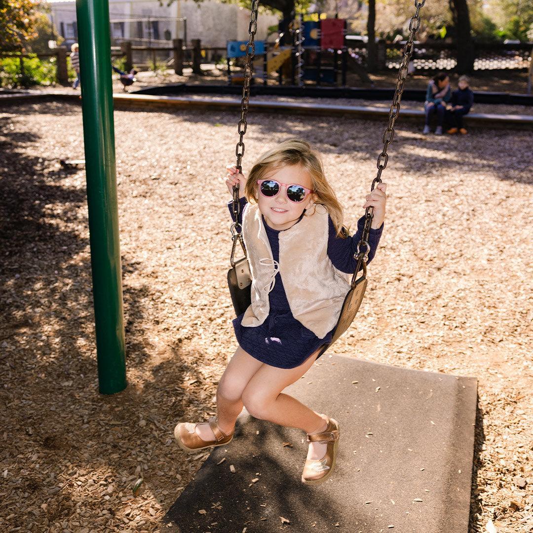 Babiators Original Mirrored Keyhole Sunglasses - Fuchsia Haze-Sunglasses-Fuchsia Haze-0-2y | Natural Baby Shower