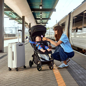 Bababing Compact Autofold Stroller - Black-Strollers-Black- | Natural Baby Shower