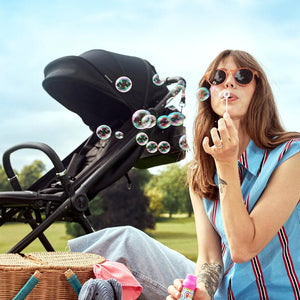 Bababing Compact Autofold Stroller - Black-Strollers-Black- | Natural Baby Shower