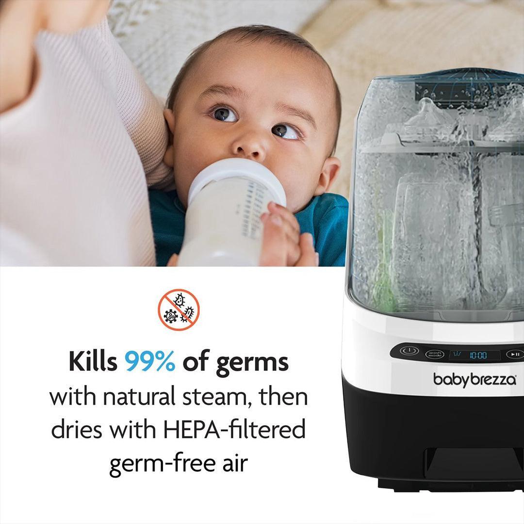 Baby Brezza Bottle Washer Pro - Black & White-Bottle Cleaners-Black & White- | Natural Baby Shower