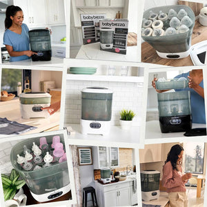 Baby Brezza Steriliser Dryer Advanced - Black-Sterilisers-Black- | Natural Baby Shower