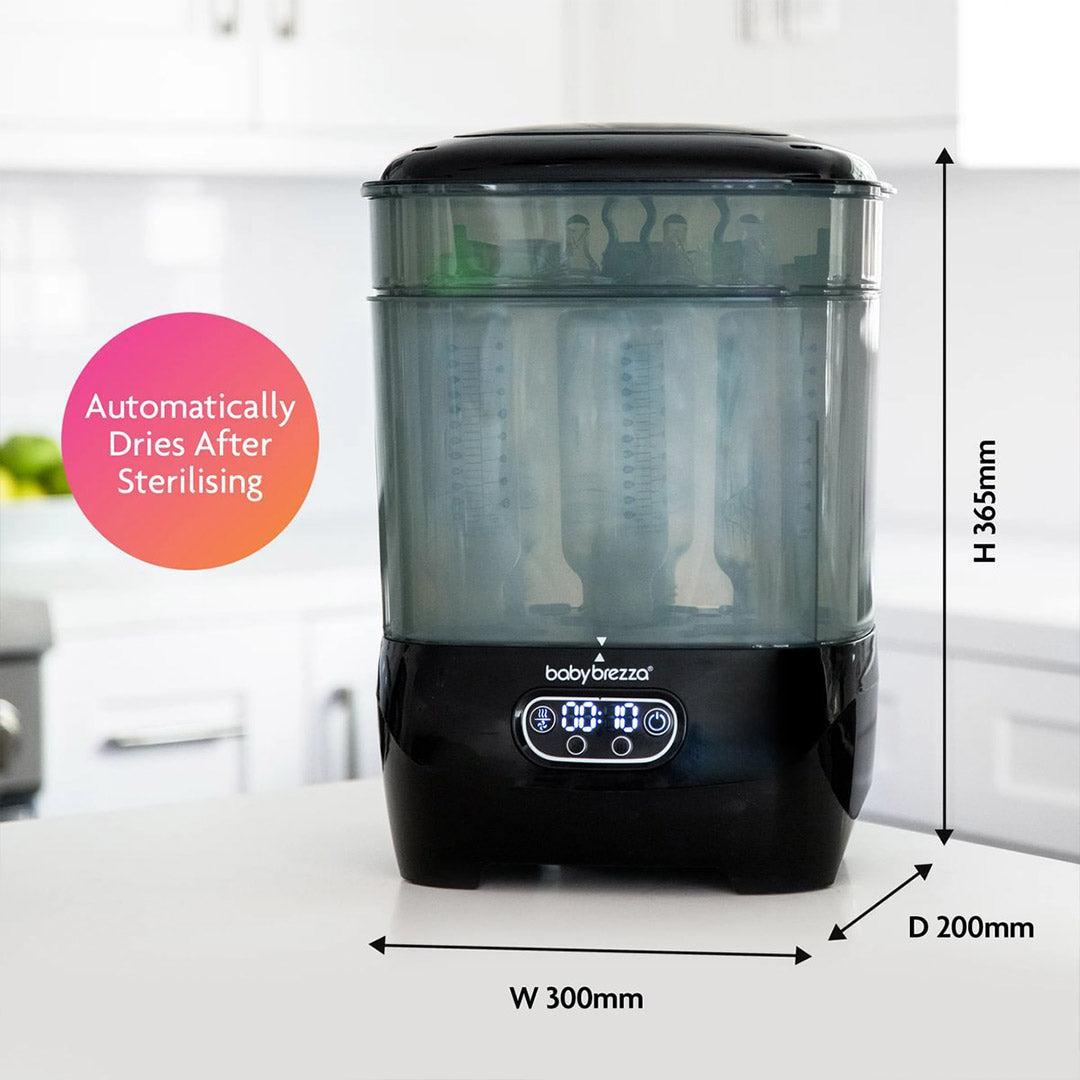 Baby Brezza Steriliser Dryer Advanced - Black-Sterilisers-Black- | Natural Baby Shower