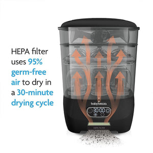 Baby Brezza Steriliser Dryer Advanced - Black-Sterilisers-Black- | Natural Baby Shower