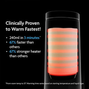 Baby Brezza Superfast Portable Bottle Warmer - Black-Bottle Warmers-Black- | Natural Baby Shower