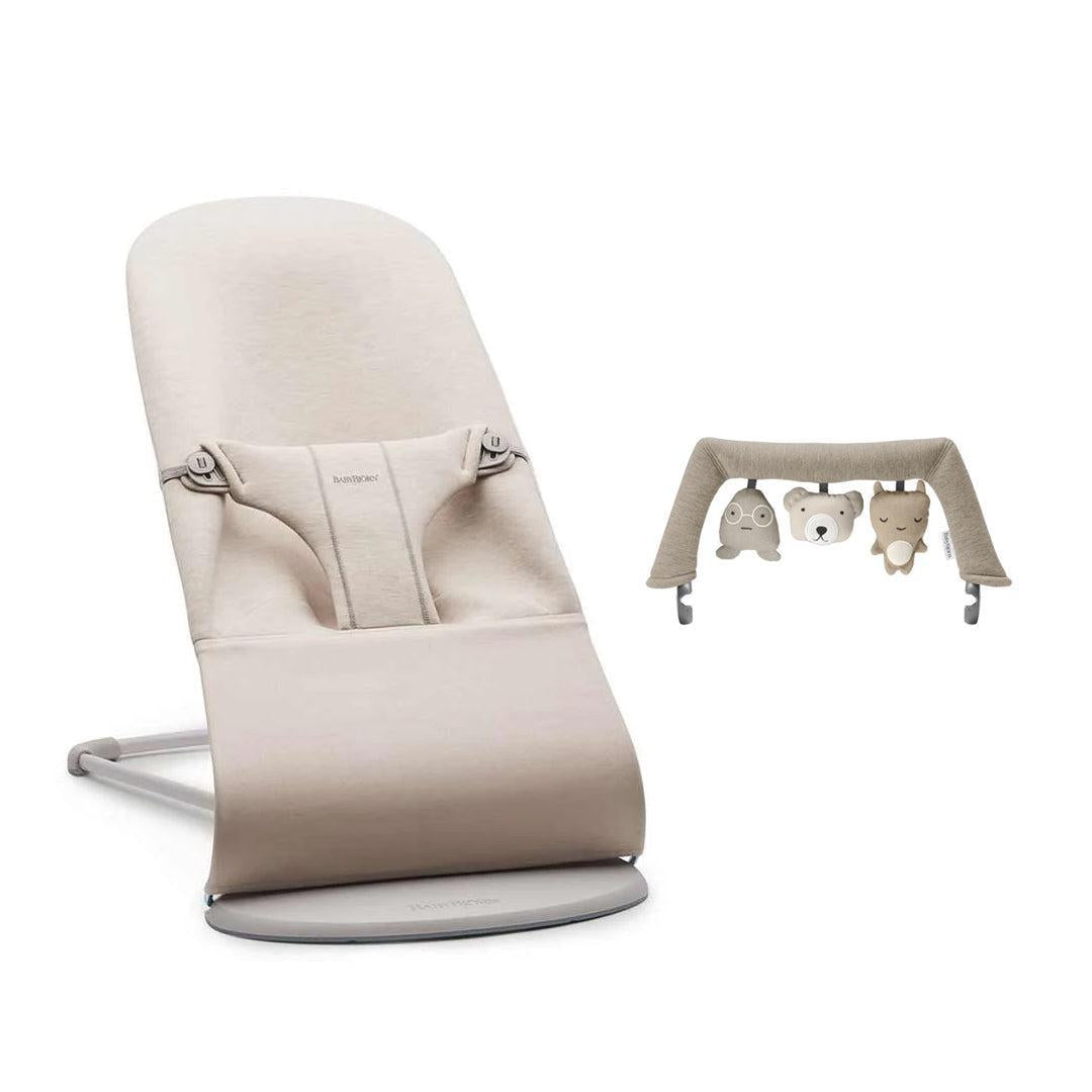 BabyBjorn Bouncer Bliss - 3D Jersey - Light Beige-Baby Bouncers-Soft Friends Sand- | Natural Baby Shower