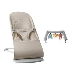 BabyBjörn Balance Soft Tri Fabric - Light Beige-Baby Bouncers-Soft Friends Grey- | Natural Baby Shower