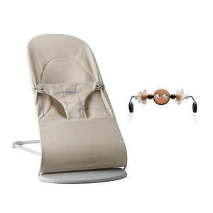 BabyBjörn Balance Soft Tri Fabric - Light Beige-Baby Bouncers-Googly Eyes B+W- | Natural Baby Shower