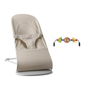 BabyBjörn Balance Soft Tri Fabric - Light Beige-Baby Bouncers-Googly Eyes Bright- | Natural Baby Shower