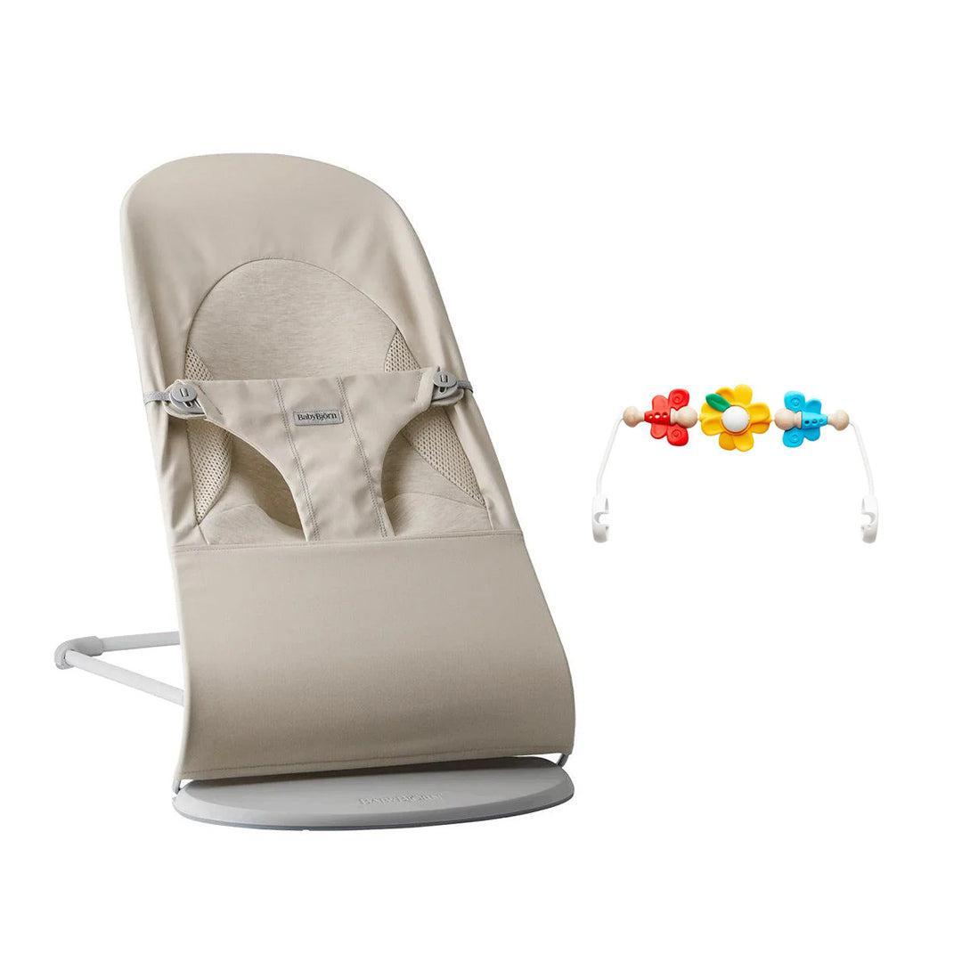BabyBjörn Balance Soft Tri Fabric - Light Beige-Baby Bouncers-Flying Friends- | Natural Baby Shower