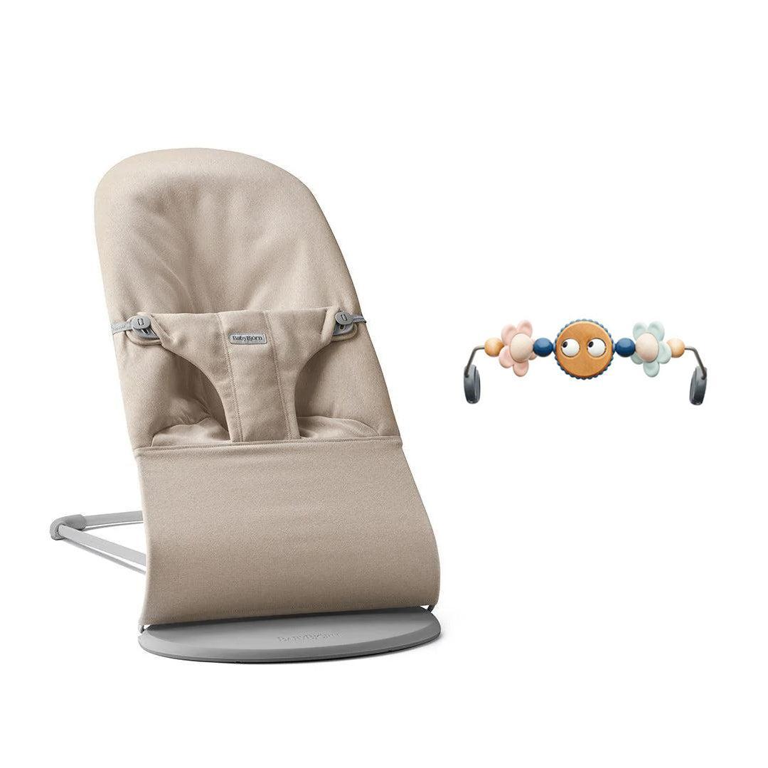 BabyBjorn Bouncer Bliss Woven Melange - Light Beige-Baby Bouncers-Googly Eyes Pastel- | Natural Baby Shower