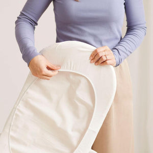 BabyBjörn Fitted Sheet for Cradle - White-Sheets-White-Cradle | Natural Baby Shower