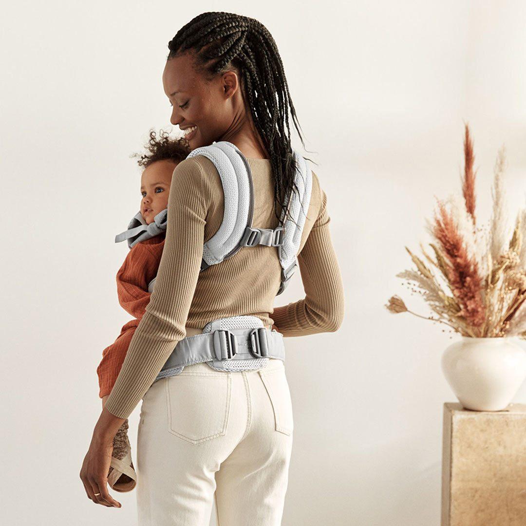 BabyBjorn Harmony 3D Mesh Baby Carrier - Silver-Baby Carriers- | Natural Baby Shower