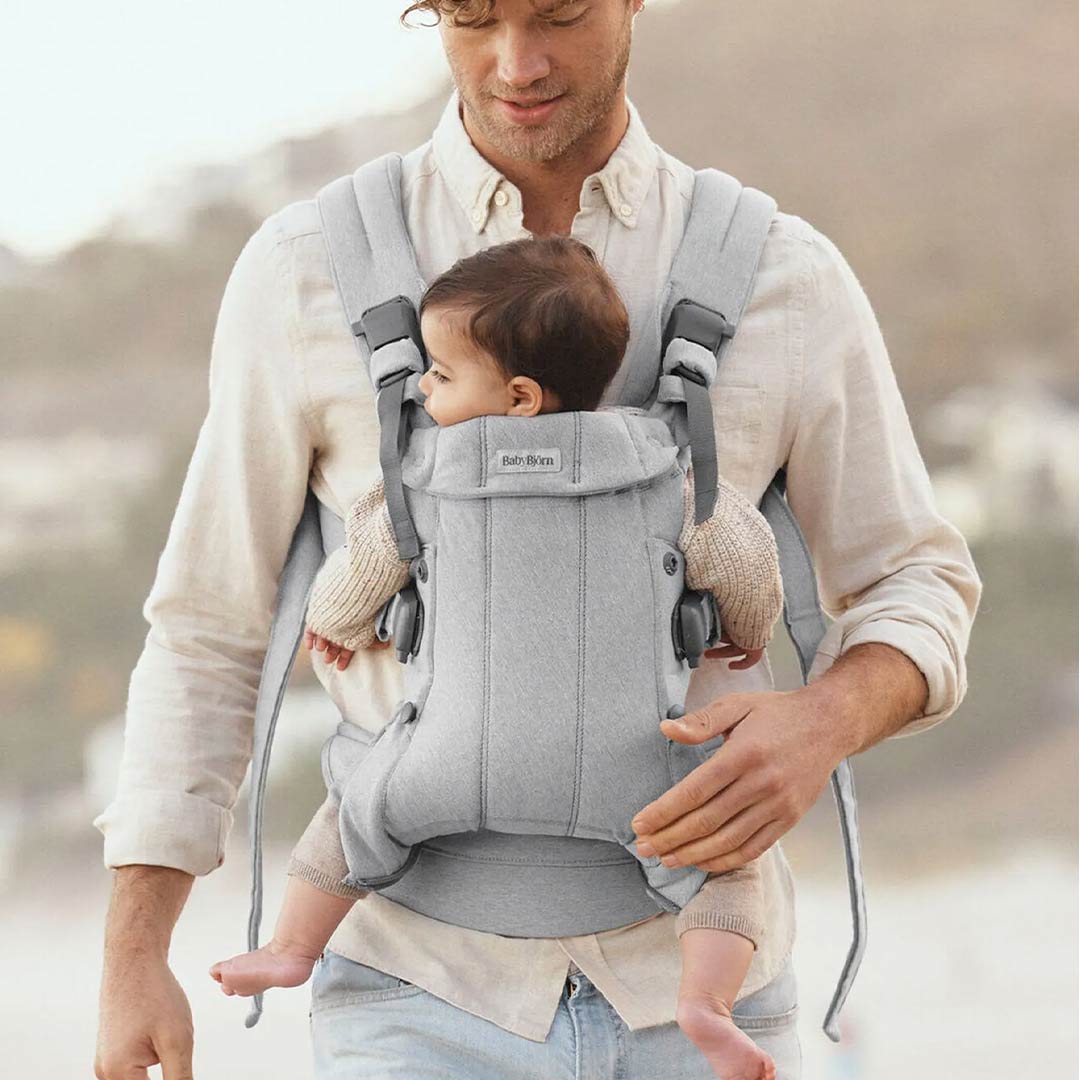 BabyBjörn Harmony Woven Mélange - Light Grey-Baby Carriers-Light Grey-One Size | Natural Baby Shower