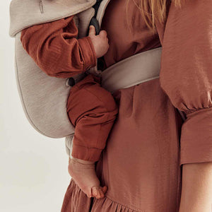 BabyBjorn Mini 3D Jersey Baby Carrier - Light Beige-Baby Carriers- | Natural Baby Shower