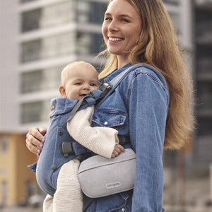 BabyBjorn Pocket Pouch Woven Melange - Light Gray-Baby Carriers-Light Gray-One Size | Natural Baby Shower