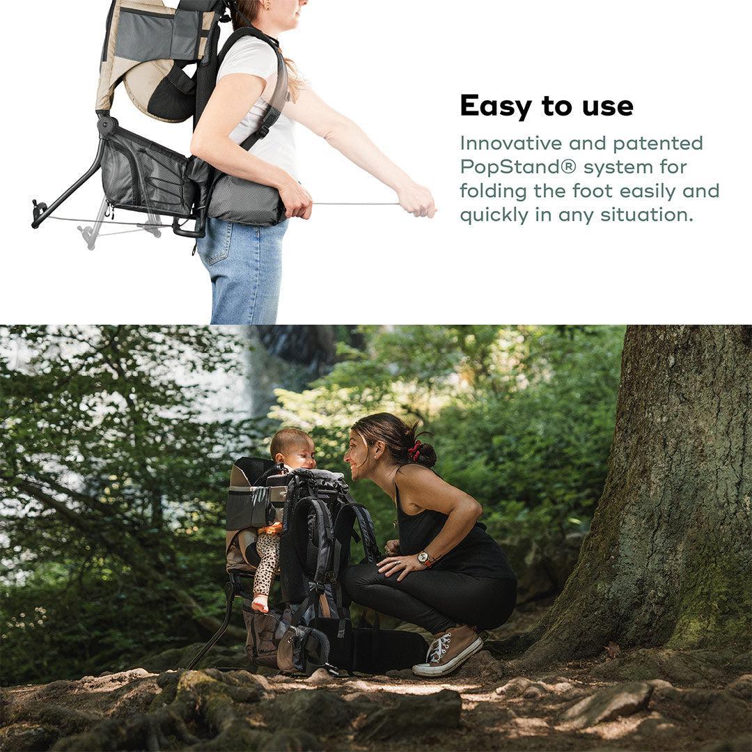 Babymoov Moov & Hike Baby Carrier & Raincover Bundle Set - Dune-Baby Carriers-Dune- | Natural Baby Shower