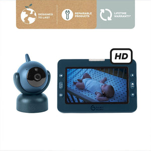 Babymoov YOO MASTER PLUS HD Motorised video babymonitor, screen 5" - Blue-Baby Monitors-Blue- | Natural Baby Shower