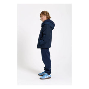 Smallable Kid - Yıkanmış mavi organik pamuk jogger