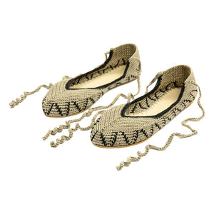 Kashura - High Ballet Flats Pistachio Coffee | Brown