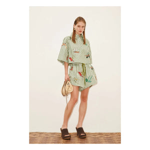 Alémais - Bisou Shorts aus Bio-Baumwolle | Grün