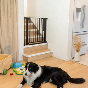 Badabulle Safe & Pass Automatic Safety Gate-Home Safety-Black- | Natural Baby Shower