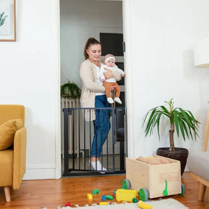 Badabulle Safe & Pass Automatic Safety Gate-Home Safety-Black- | Natural Baby Shower