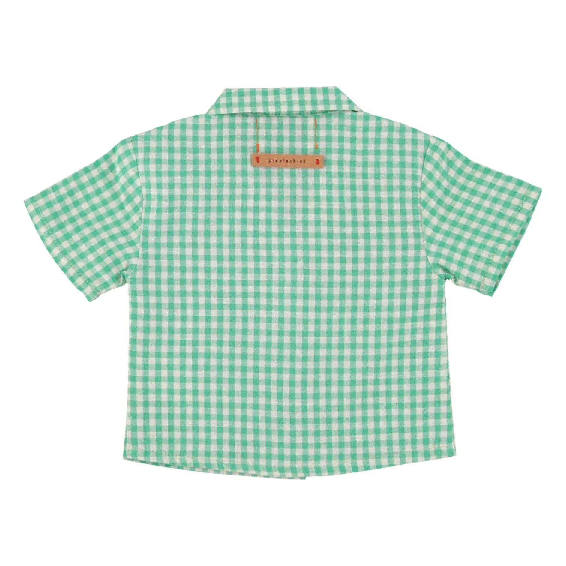 Piupiuchick - Organic Cotton Gingham Shirt | Turquoise