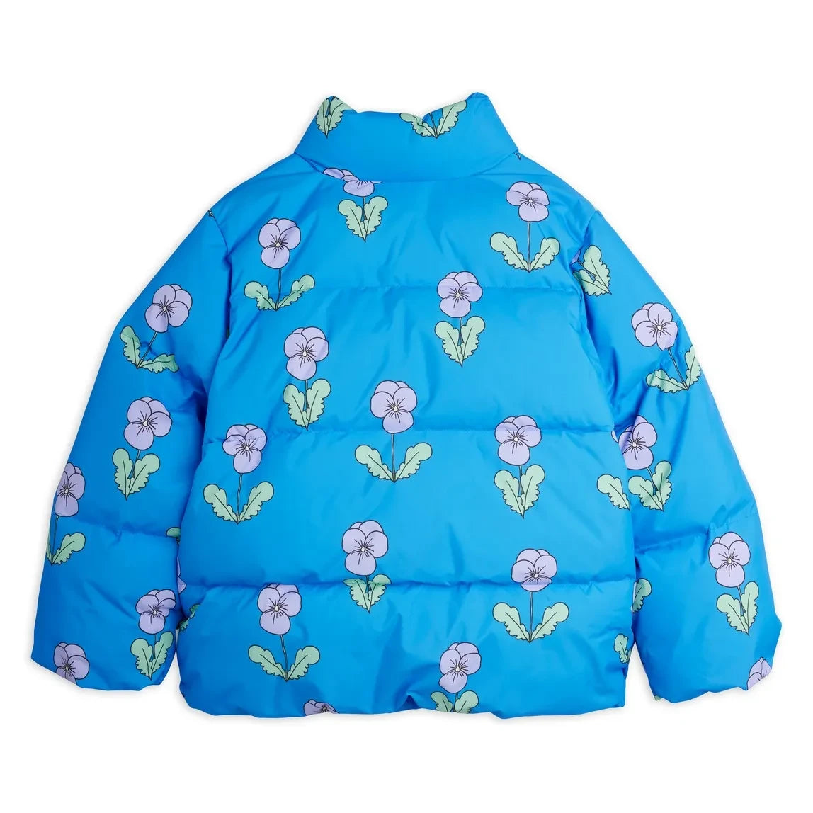 Mini Rodini - Geri Dönüştürülmüş Elyaf Çiçek Dolgulu Mont | Mavi