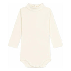Petit Bateau - Organik pamuklu balıkçı yaka body | Ekru