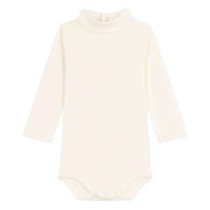 Petit Bateau - Organik pamuklu balıkçı yaka body | Ekru