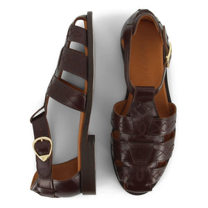 Socque Paris - Fishermans Ponza Leder | Schokolade