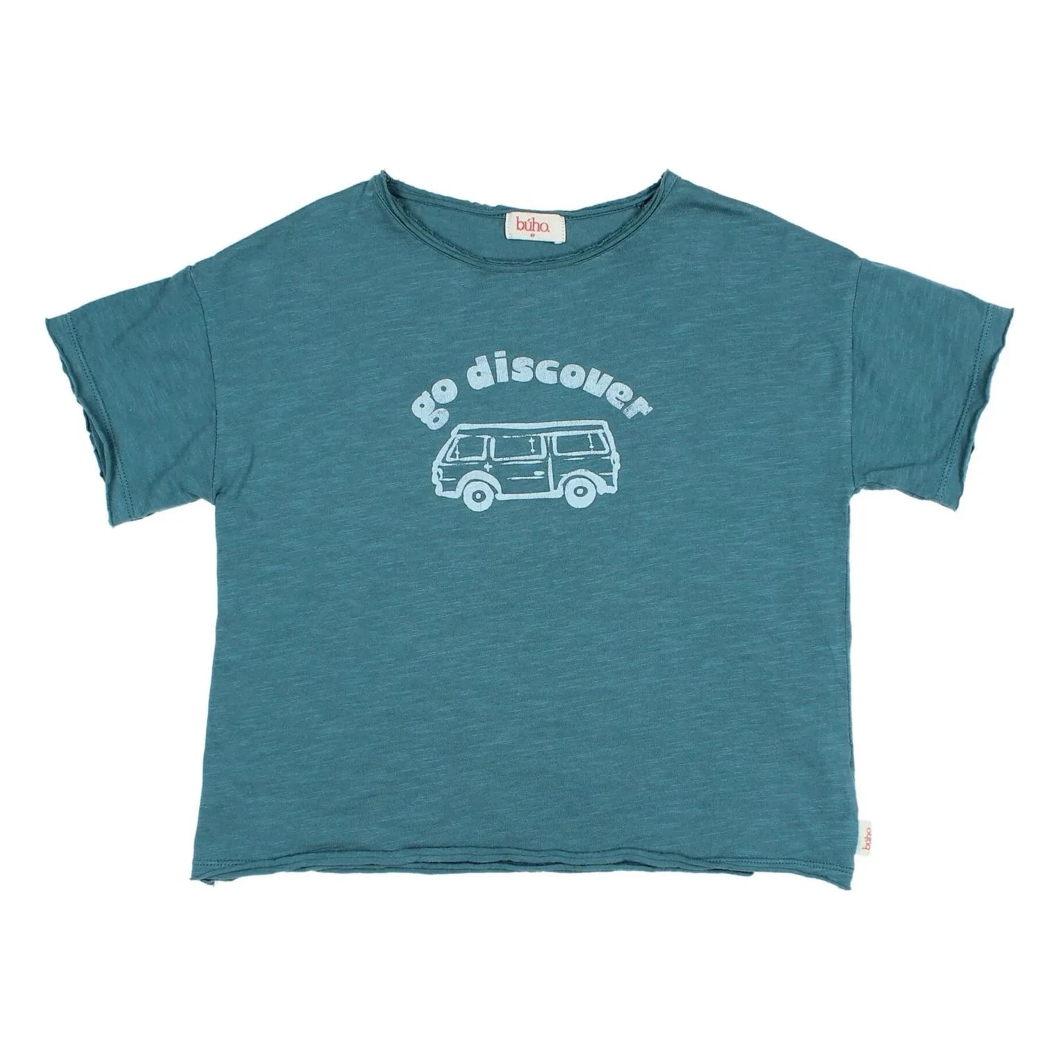 Búho - Go Discover T-Shirt Bio-Baumwolle | Peacock blue