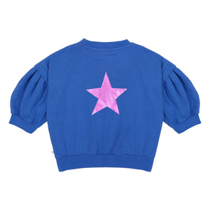 Jenest – Baloon Etoile Bio-Baumwoll-Sweatshirt | Kobalt