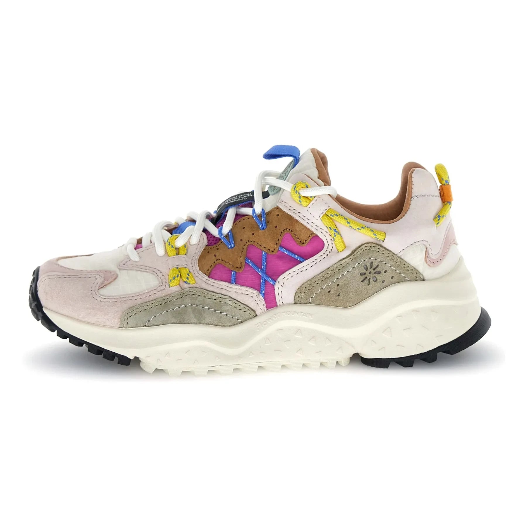 Flower Mountain - Yamabushi Süet ve Naylon Sneakers | Fuşya