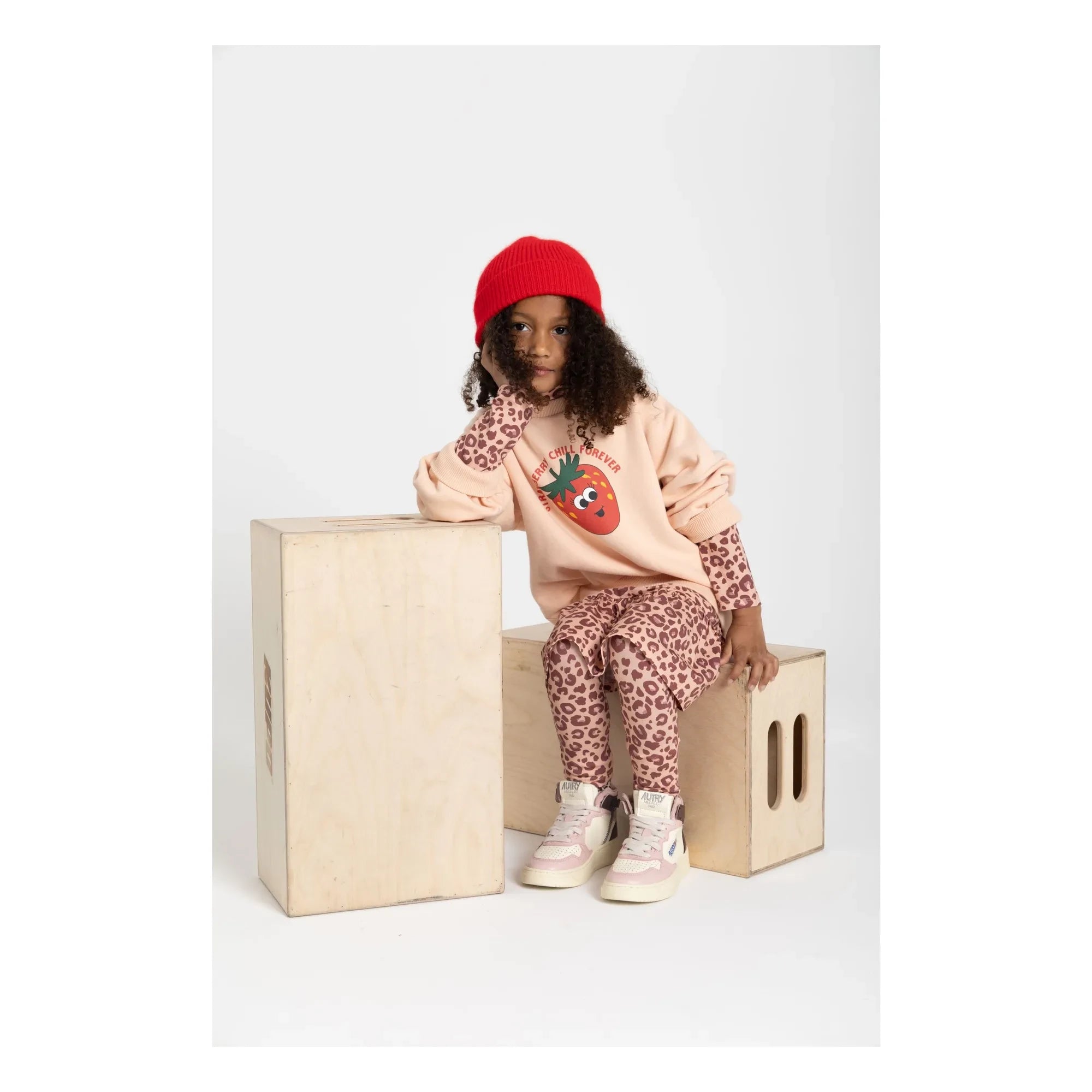 Hundred Pieces - Bisiklet yaka sweatshirt | Soluk Pembe