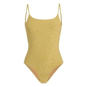 OAS - Tropi Brisa Textured Swimsuit | Yellow Green