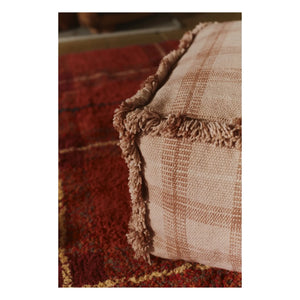 Lorena Canals - Tartan Puf | Toz Pembe